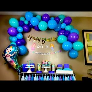 Mermaid Party Decorations and Supplies-145pcs